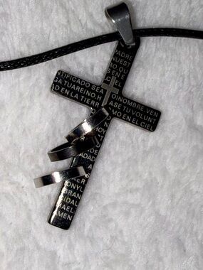 Stainless Steel Spanish Cross Pendant Necklace